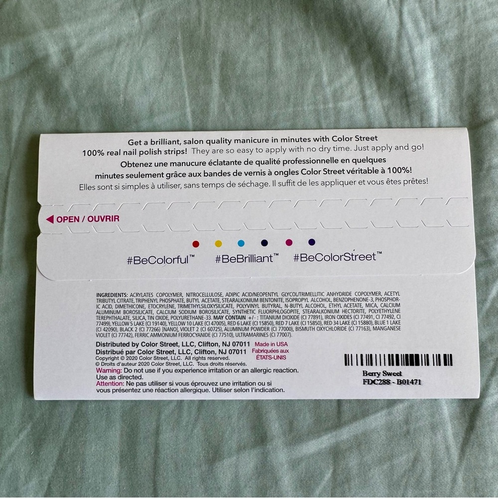 *Retired* Color Street: Berry Sweet | Pastel Blue Summer Spring Gradient Pale - Picture 4 of 11